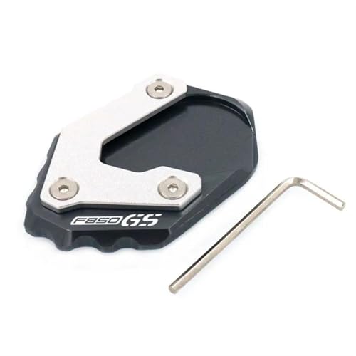 NOLLAM Motorradständer Motorrad CNC Aluminium Für BMW F850GS 2017 2018 2019 2020 Ständerfuß Seitenständerverlängerung Pad Stützplatte Ständer Vergrößern(Grey) von NOLLAM