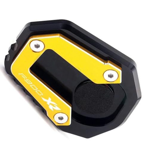 NOLLAM Motorradständer Motorrad CNC Aluminium Für BMW F900XR 2019 2020 2021 2022 Ständerfuß Seitenständerverlängerungspolster Stützplatte Ständer Vergrößern(Gold) von NOLLAM
