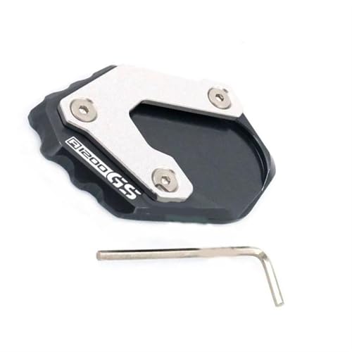 NOLLAM Motorradständer Motorrad CNC Aluminium Für BMW R1200GS LC Adventure 2014-2016 Ständerfuß Seitenständerverlängerung Pad Stützplatte Ständer Vergrößern(Grey) von NOLLAM