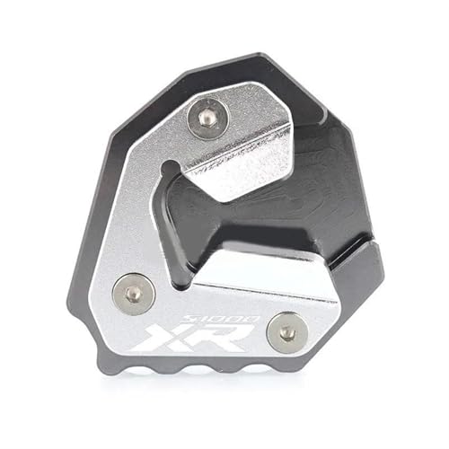 NOLLAM Motorradständer Motorrad CNC Aluminium Für BMW S1000XR S1000 XR 2015-2020 Ständerfuß Seitenständerverlängerung Pad Stützplatte Ständer Vergrößern(Grey) von NOLLAM