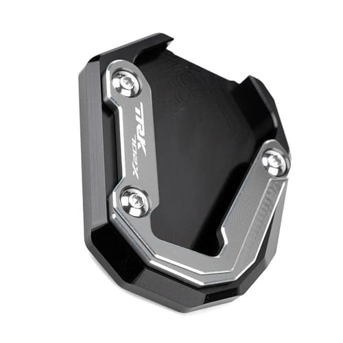 NOLLAM Motorradständer Motorrad CNC Aluminium Für Benelli TRK702X TRK 702X 2022 2023 Ständerfuß Seitenständerverlängerung Pad Stützplatte Ständer Vergrößern(Grey) von NOLLAM