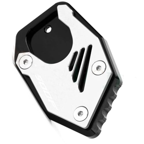 NOLLAM Motorradständer Motorrad CNC Aluminium Für H-ONDA CB500F 2013-2016 2017 2018 2020 2021 Ständerfuß Seitenständerverlängerung Pad Stützplatte Ständer Vergrößern(Silver) von NOLLAM