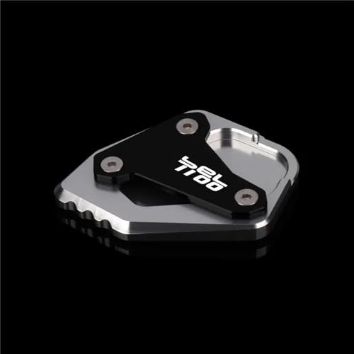 NOLLAM Motorradständer Motorrad CNC Aluminium Für H-ONDA Rebel CMX1100 CM1100 2020-2023 Ständerfuß Seitenständerverlängerung Pad Stützplatte Ständer Vergrößern(Silver) von NOLLAM