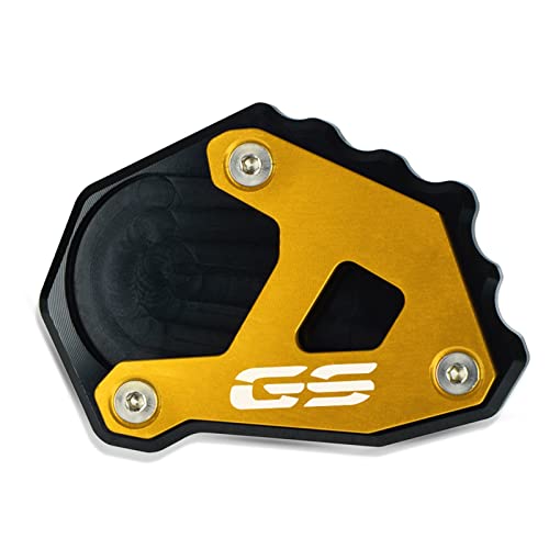 NOLLAM Motorradständer Motorrad CNC Ständer Vergrößerer Platte Seitenständer Verlängerung Pad Für BMW R 1250 GS R 1200 GS R1250GS K51 R1200GS K50 Adventure (Color : Black Gold) von NOLLAM