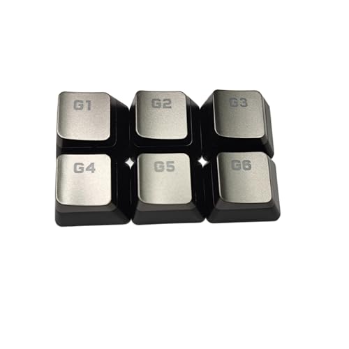 NOLOWY 6PCS RGB Mechanische Gaming Tastaturschlüsselkaps G1G2G3G4G5G6 Langlebige Makro Taste Für Corsairk95 K100 von NOLOWY
