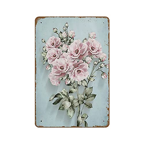 Blechschild mit rosa Blumen, für Bar, Pub, Vintage, Retro, Wanddekoration, Zuhause, Gruppe, Veranda, Metallschild, Lobby, Metallschild, Gebet, Metallschild, Hochzeitsdruck, Geschenk für Paare Blechschild mit rosa Blumen, für Bar, Pub, Vintage, Retro, Wanddekoration, Zuhause, Gruppe, Veranda, Metallschild, Lobby, Metallschild, Gebet, Metallschild, Hochzeitsdruck, Geschenk für Paare von NOMELY