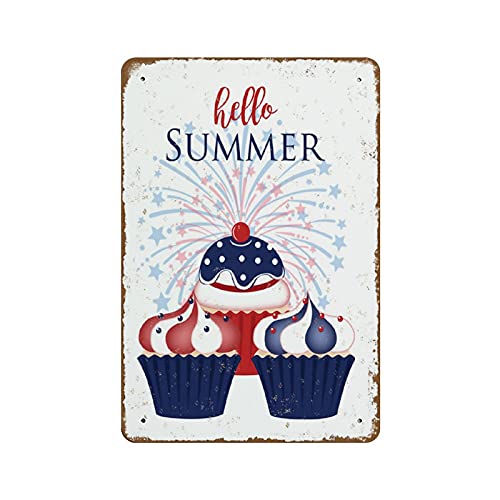Hallo Sommer Sommer Küche Dekor Sommer Cupcakes Schild Neuheit 20,3 x 30,5 cm Blechschild Wand Lustig Männerhöhle Coole Wand Tür Schild Neu Warnschild Aluminium Metall Blechschild Vintage Stil Hallo Sommer Sommer Küche Dekor Sommer Cupcakes Schild Neuheit 20,3 x 30,5 cm Blechschild Wand Lustig Männerhöhle Coole Wand Tür Schild Neu Warnschild Aluminium Metall Blechschild Vintage Stil von NOMELY