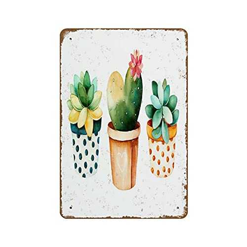 Kaktus Sukkulenten Wandkunst Topfkaktus Südwestliche Dekor Kakteen Aquarell Kinderzimmer Dekor Bühnendekor Neuheit Busted Knuckle Garage Schweißladen Retro Blechschild 20,3 x 30,5 cm Metall Vintage Kaktus Sukkulenten Wandkunst Topfkaktus Südwestliche Dekor Kakteen Aquarell Kinderzimmer Dekor Bühnendekor Neuheit Busted Knuckle Garage Schweißladen Retro Blechschild 20,3 x 30,5 cm Metall Vintage von NOMELY