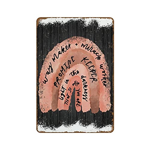 NOMELY Rainbow Way Maker Miracle Worker Promise Keeper My God Neuheit 20,3 x 30,5 cm Blechschild Wand Lustiges Männerhöhle Coole Wand Tür Schild Neu Warnschild Aluminium Metall Blechschild Vintage NOMELY Rainbow Way Maker Miracle Worker Promise Keeper My God Neuheit 20,3 x 30,5 cm Blechschild Wand Lustiges Männerhöhle Coole Wand Tür Schild Neu Warnschild Aluminium Metall Blechschild Vintage von NOMELY