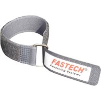 FASTECH® F101-20-220M-FT Klettband mit Gurt Haft- und Flauschteil (L x B) 220 mm x 20 mm Grau 1 St. von FASTECH
