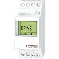 Zeitschaltuhr für Hutschiene DigiPro 1 Wechsler 16 a 250 v/ac Tagesprogramm, Wochenprogramm, - Suevia von SUEVIA