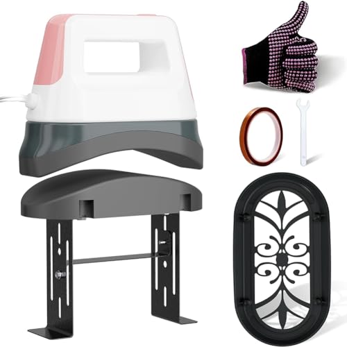 NONDK Hutpresse, Kappenpresse mit 3 Geschwindigkeiten, für Sublimationsprojekte, HTV, DTF und Tintenstrahldrucker, Rosa von NONDK