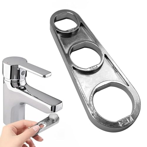 NONEOYNO Effizientes Werkzeug zur Einstellung des Wasserdurchflusses, Mehrzweck-Wasserhahn-Belüfterschlüssel, Werkzeug zum Entfernen von Wasserhahnbelüftern für einfache Installation und Wartung von NONEOYNO