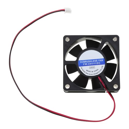 24 V 6020 60 x 60 x 20 mm Lüfter für untere Kühlerlüfter, Kabellänge 30 cm, Kühler für Drucker, Gebläse, Gleitlagerlüfter 24 V 6020 60 x 60 x 20 mm Lüfter für untere Kühlerlüfter, Kabellänge 30 cm, Kühler für Drucker, Gebläse, Gleitlagerlüfter von NONGYU