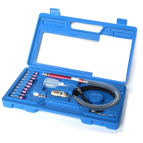 Air Small Die Grinder Pencil Professional High Speed Schneiden Holz Schmuck Polieren Schleifen Gravieren Pneumatisches Werkzeug Blaues Etui Elektrischer Schleifer von NONGYU