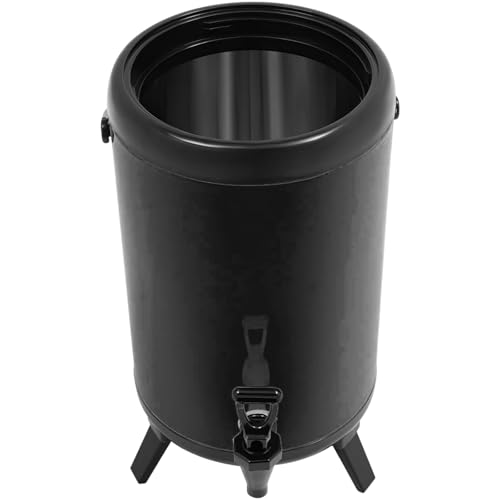 Drehbarer Deckel mit doppelter Isolierung, für heiße und kalte Getränke, 6 l Fassungsvermögen, Milchtee-Eimer für Restaurant, doppellagiger Edelstahl-Milchtee-Behälter Drehbarer Deckel mit doppelter Isolierung, für heiße und kalte Getränke, 6 l Fassungsvermögen, Milchtee-Eimer für Restaurant, doppellagiger Edelstahl-Milchtee-Behälter von NONGYU