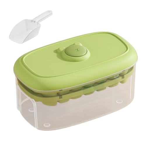 Eiswürfelbehälter-Set für 28 oder 56 Eiswürfel, Cocktails, Kaffee, Gefrierschrank, Aufbewahrungsbehälter mit Druckdeckel, Küchenwerkzeug, stapelbar, Küchenhelfer, Eisbehälter Eiswürfelbehälter-Set für 28 oder 56 Eiswürfel, Cocktails, Kaffee, Gefrierschrank, Aufbewahrungsbehälter mit Druckdeckel, Küchenwerkzeug, stapelbar, Küchenhelfer, Eisbehälter von NONGYU