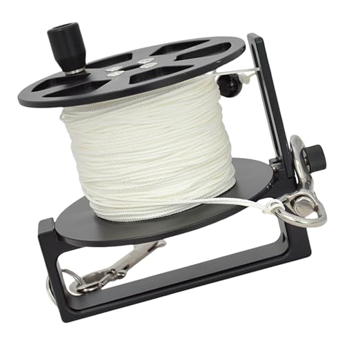 Handheld-Höhlen-Tauchrolle mit 100 m/120 m/160 m hochfester Schnur für technische und professionelle Unterwasserforscher, hochfestes Tauchseil Handheld-Höhlen-Tauchrolle mit 100 m/120 m/160 m hochfester Schnur für technische und professionelle Unterwasserforscher, hochfestes Tauchseil von NONGYU