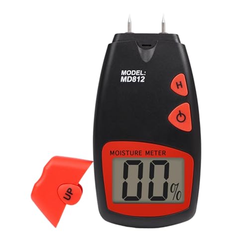 LCD Display Hygrometer Leichtes Werkzeug mit Metalldetektionspin Inhaltstest für Hartholz Weichholz Analyse Leichter Tester für Gräser von NONGYU