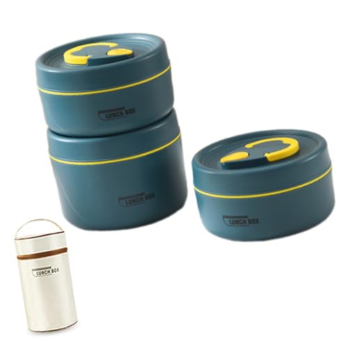 Lunchbox-Set für Erwachsene, isoliert, Lebensmittelbehälter für Erwachsene, Edelstahl, Lunchbox mit Aufbewahrungstasche Lunchbox-Set für Erwachsene, isoliert, Lebensmittelbehälter für Erwachsene, Edelstahl, Lunchbox mit Aufbewahrungstasche von NONGYU
