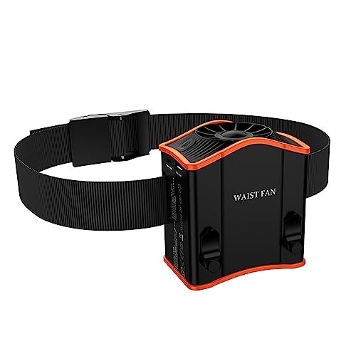NONGYU Wiederaufladbarer Bundventilator, tragbarer Taillenventilator, ABS, USB-betriebene Luftzirkulatoren, freihändige Taille, für Camping, Wandern, wiederaufladbar NONGYU Wiederaufladbarer Bundventilator, tragbarer Taillenventilator, ABS, USB-betriebene Luftzirkulatoren, freihändige Taille, für Camping, Wandern, wiederaufladbar von NONGYU