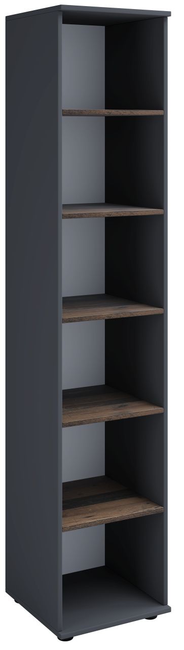 Regal Standregal Bücherregal Jugendzimmer Wohnzimmer Möbel Anthrazit-Old Style Regal Standregal Bücherregal Jugendzimmer Wohnzimmer Möbel Anthrazit-Old Style von NONJOO