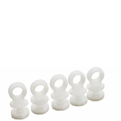 NONROT 50 Stück Kunststoff Vorhangschiene Haken Läufer passend for Wohnmobil Wohnmobil for Wohnwagen Boot Vorhangschiene Gleiter Läufer von NONROT