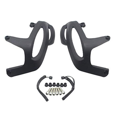 NONROT Motorrad Zylinderkopf Motorschutz Seitenabdeckung Ersatz for BMW R1200GS R1200R R1200RT R1200S Schwarz von NONROT