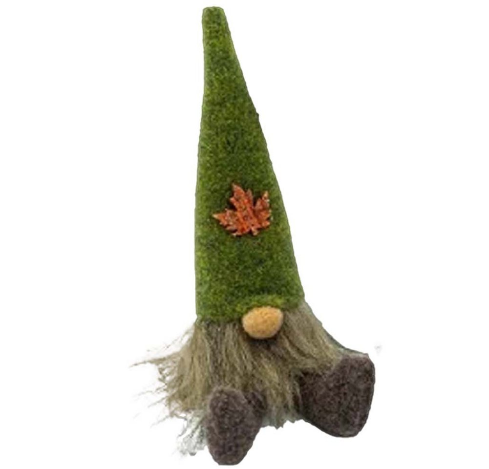 NOOR LIVING Dekofigur Wichtelfigur Wichtel Herbstdeko Herbstwichtel "Maroni" Kantenhocker (20 cm, Gnom), kleiner Wichtel Wohnzimmer Deko von NOOR LIVING