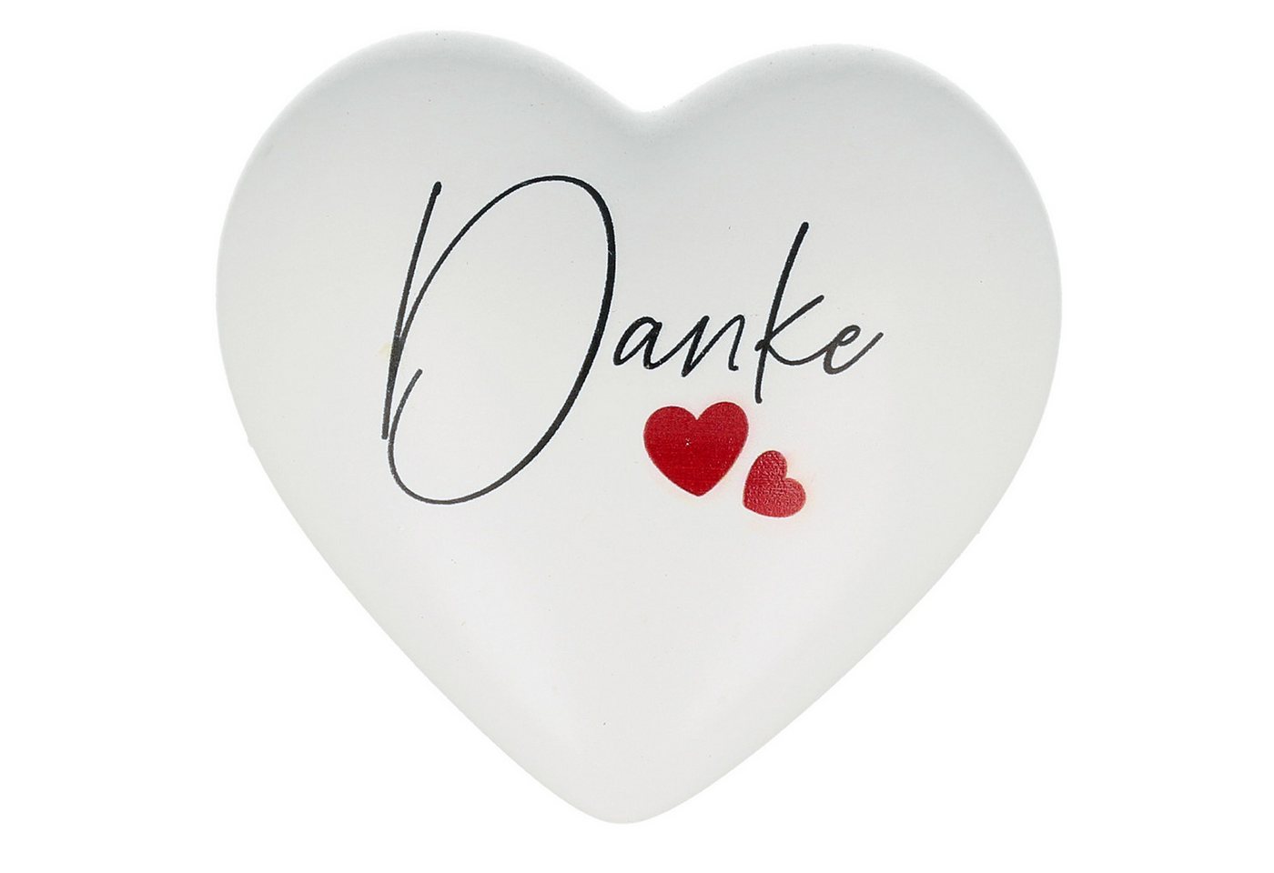 NOOR LIVING Dekoobjekt Deko Herz mit Spruch (Kleines Dankeschön, Herz Deko weiß), Kleines Geschenk Geburtstag, Valentinstag, Muttertag von NOOR LIVING