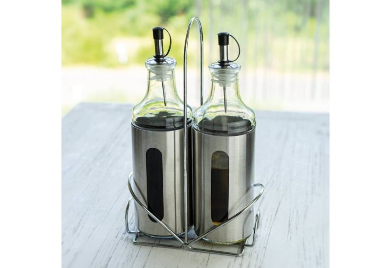 NOOR LIVING Menage-Set, (Set, 3-tlg), mit Edelstahlständer von NOOR LIVING