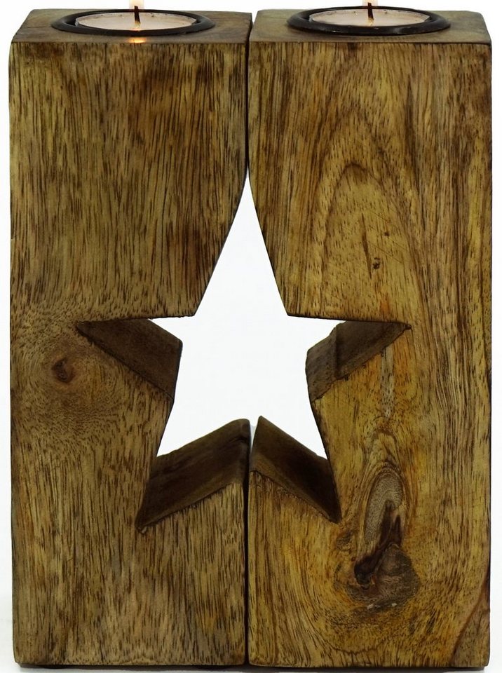 NOOR LIVING Teelichthalter Weihnachtsdeko (Set, 2 St), individuell einsetzbar von NOOR LIVING