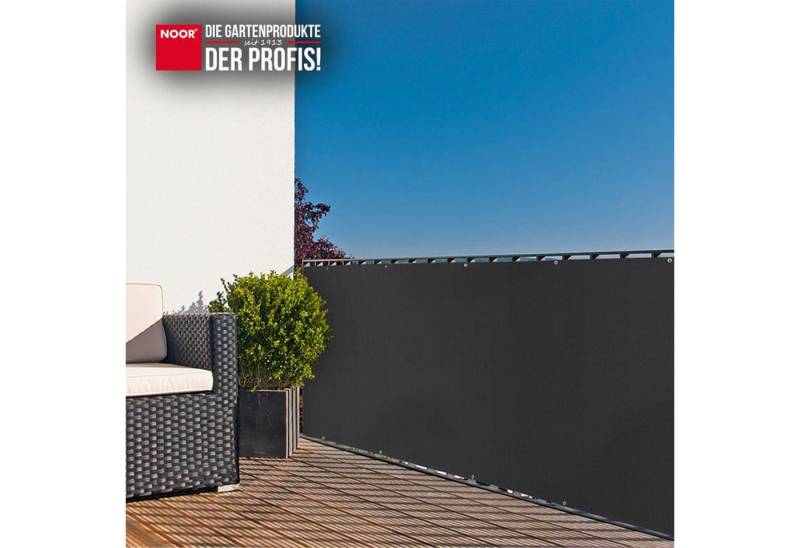 NOOR Balkonsichtschutz Balkonblende mit Ösen blickdichter Sichtschutz für Terrasse und Balkon von NOOR