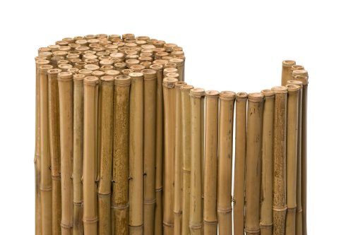 NOOR Bambusmatte Deluxe 1,50 x 2,50m I Natürliche Bambus-Sichtschutzmatte mit durchbohrtem Draht für maximale Stabilität I Terrassen- und Balkonwindschutz von NOOR