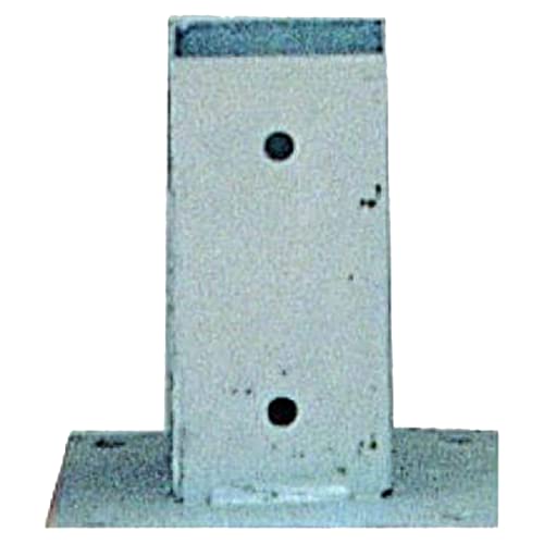 NOOR Einschlaghülsen für Asphalt 7x7cm I Edelstahl-Aufschraubhülse für Vierkanthölzer I Pfostenträger mit Schraubenlöchern für eine einfache Verwendung von NOOR