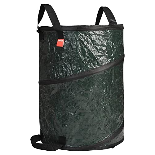 NOOR Gartensack POP-UP M 100L Ø 45 x 60 cm I Gartenabfall-Sack extra robust & reißfest I Selbststehender & zusammenfaltbarer Laubsack I Professionelles Gartenzubehör – einfache Handhabung von NOOR