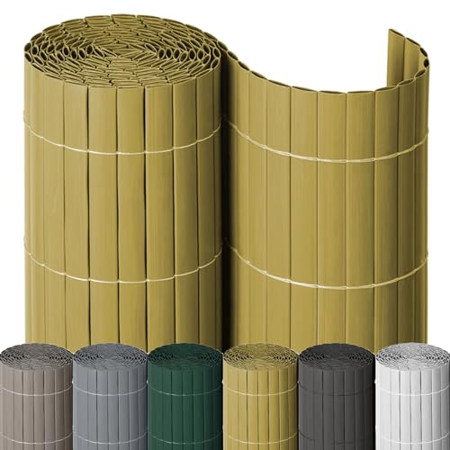 NOOR PVC Sichtschutzmatte - wetterfester Sichtschutzzaun für Balkon, Terrasse und Garten - stabile Balkonverkleidung als Sichtschutz - einfache Montage der Zaunblende - Bambus 200 cm x 3 m NOOR PVC Sichtschutzmatte - wetterfester Sichtschutzzaun für Balkon, Terrasse und Garten - stabile Balkonverkleidung als Sichtschutz - einfache Montage der Zaunblende - Bambus 200 cm x 3 m von NOOR