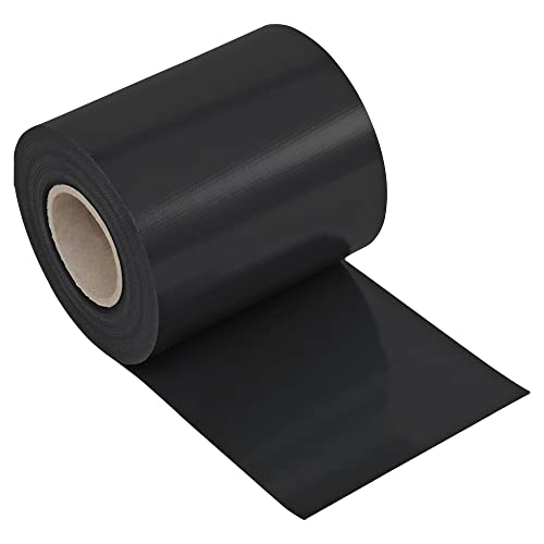 NOOR Sichtschutzstreifen PVC BLICKDICHT für Doppelstabmattenzaun - Zaunsichtschutz Rolle anthrazit 0,19x35 m - blickdichter Wind- & Sichtschutz - Zaunblende 630 g/m² inkl. 28 Klemmschienen von NOOR