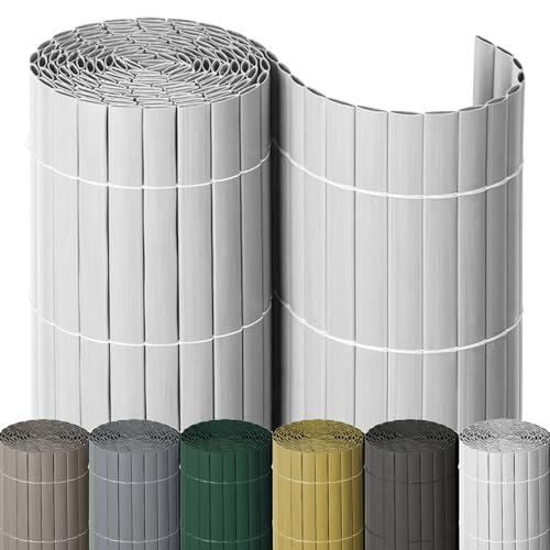 NOOR PVC Sichtschutzmatte - wetterfester Sichtschutzzaun für Balkon, Terrasse und Garten - stabile Balkonverkleidung als Sichtschutz - einfache Montage der Zaunblende - Weiß 200 cm x 3 m NOOR PVC Sichtschutzmatte - wetterfester Sichtschutzzaun für Balkon, Terrasse und Garten - stabile Balkonverkleidung als Sichtschutz - einfache Montage der Zaunblende - Weiß 200 cm x 3 m von NOOR