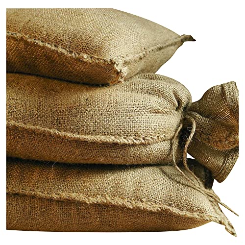 NOOR Sandsäcke Jute 20kg (30 x 60 cm) 10er Pack, unbefüllt I Idealer Hochwasserschutz I Stabile Säcke von NOOR