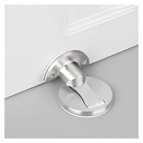 Magnetischer Türstopper, 304 Edelstahl, Magnet-Türstopper, Halter, versteckter Fang, Boden-Türstopper, WC-Möbel-Hardware (Color : White-Fruit peach5, Size : 1) von NOORSE