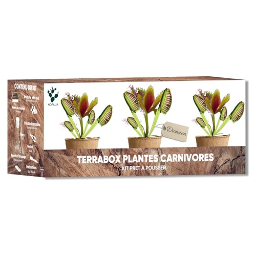 Fleischfressende Pflanze Set – Venusfliegenfalle – Komplettset mit Samen, Töpfen, Torf & Zubehör – Originelles Geschenk – DIY Zimmergarten von NOPALIA