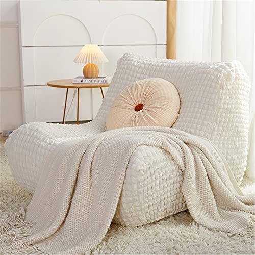 NOPEXTO Lazy Sofa-Abdeckung, Liege- Und Schlaf-Wohnzimmer-Schlafzimmer-Tatami-Einzelsofa-Stuhlabdeckung (Cream) von NOPEXTO