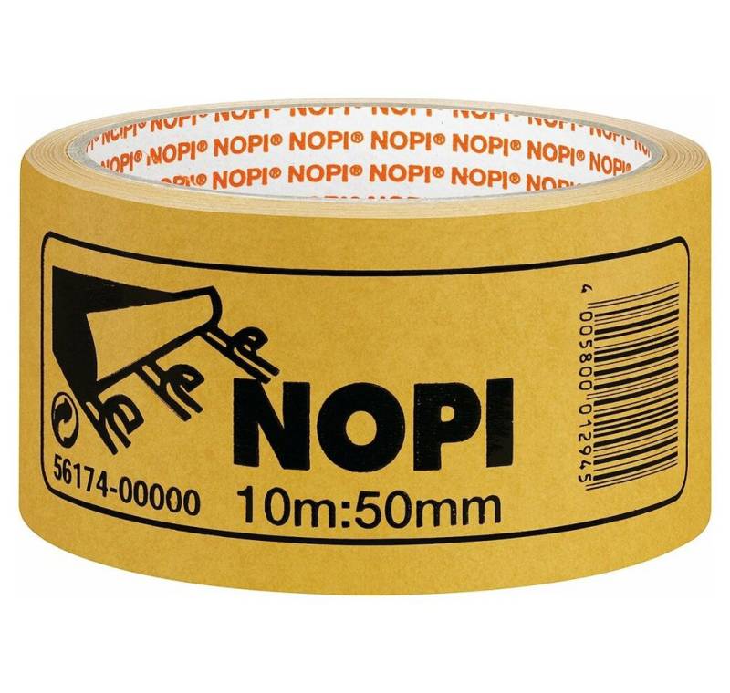 NOPI Klebeband Fix doppelseitiges Klebeband braun 50,0 mm x 10,0 m 1 Rolle von NOPI