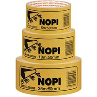 NOPI doppelseitiges Klebeband 50 mm  x 5 m braun von NOPI