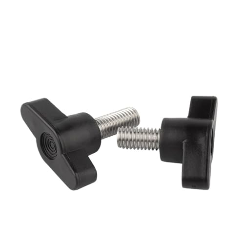 NORAZE M5 M6 M8 304 Edelstahl Handfest Griffschrauben Z-Griff Bakelit Handknopf Mechanisch einstellbare Flügelschrauben(15MM_M5 (3PCS)) von NORAZE
