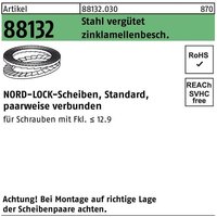 Unterlegscheibe R 88132 geklebt NL 3 Stahl vergütet zinklamellenbeschichtet von NORD-LOCK