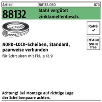 Nord-lock - Unterlegscheibe r 88132 geklebt nl 5 Stahl vergütet zinklamellenbeschichtet von NORD-LOCK