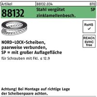 Unterlegscheibe r 88132 geklebt nl 8 sp Stahl vergütet zinklamellenbeschichtet von NORD-LOCK