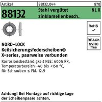 Nord-lock - Unterlegscheibe r 88132 nlx 14 Stahl vergütet zinklamellenbeschichtet von NORD-LOCK